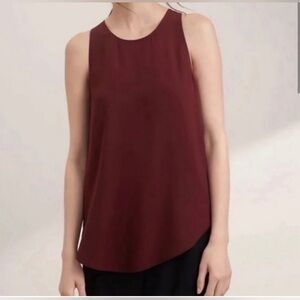 Aritzia A-line Maroon Blouse